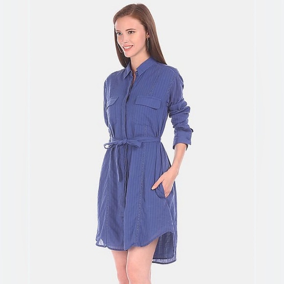 GAP Blue Shirt Dress - Picture 1 of 5